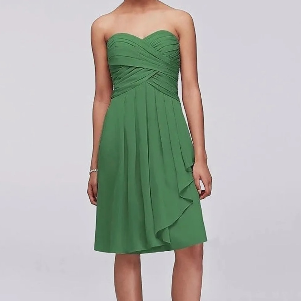 DAVIDS BRIDAL CRINKLE DRESS
